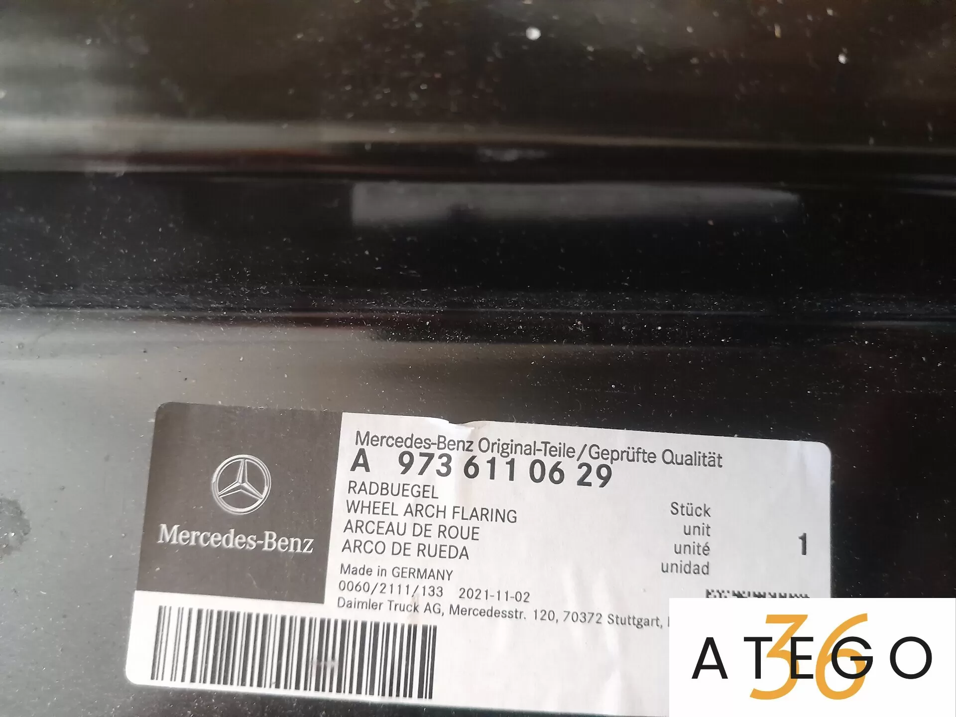 9736110629  крепление панели пола Мерседес-Бенц Атего