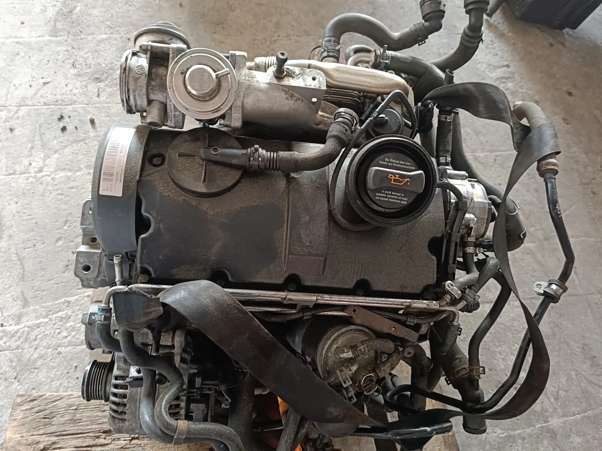 двигатель WV  GOLF IV  1.9TD